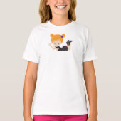 Halloween, heks, Oranje haar, Trick or treat, Boo T-shirt (Voorkant)