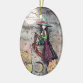 Halloween Heks Ornament Betoverde Oktober (Links)
