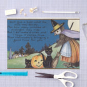 Halloween heks owl zwarte kattenweefsel tissuepapier (Craft)