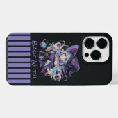 Halloween/Heks/paars iPhone Hoesje (Achterkant horizontaal)