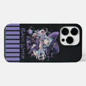 Halloween/Heks/paars iPhone Hoesje (Achterkant horizontaal)