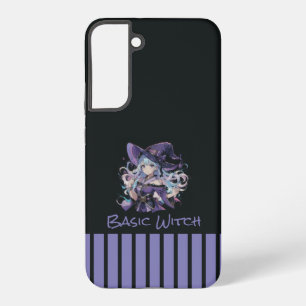 Halloween/Heks/paars Samsung Galaxy Hoesje