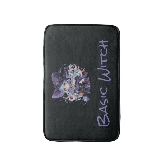 Halloween/Heks/paarse Badmat (Voorkant Verticaal)