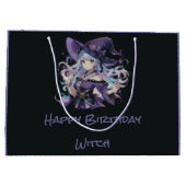 Halloween/Heks/paarse Groot Cadeauzakje (Achterkant)