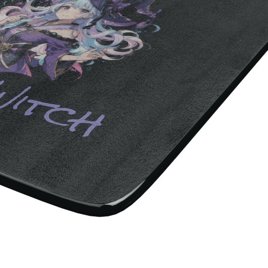 Halloween/Heks/paarse Snijplank (Hoek)