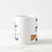 Halloween Heks Pet bezem Legs Cartoon Custom Koffiemok (Center)