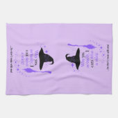 Halloween Heks Pet Keuken Handdoek (Horizontaal)