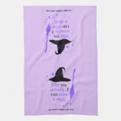 Halloween Heks Pet Keuken Handdoek (Verticaal)