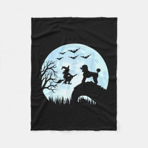 Halloween heks poedel  fleece deken