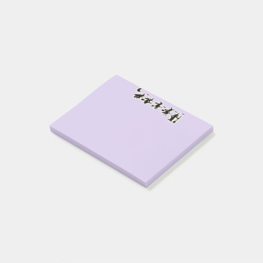 Halloween heks post-it® notes (Schuin)