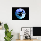 Halloween Heks Poster (Thuiskantoor)