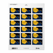 Halloween Heks retour adres label (Full Sheet)