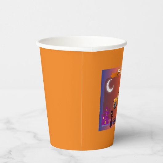 Halloween Heks Rij Auto Gezegde Papieren Bekers (Rechts)