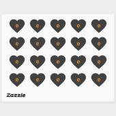 Halloween Heks Rij Stick Grafisch_1 Hart Sticker (Vel)