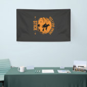 Halloween Heks Rij Stick Grafisch_1 Spandoek (Beurs)
