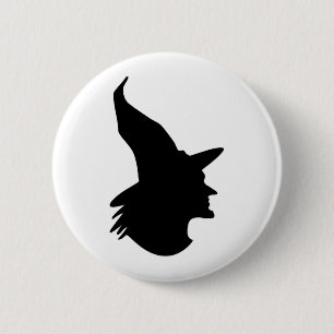 halloween heks ronde button 5,7 cm