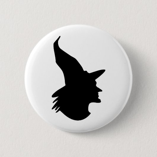 halloween heks ronde button 5,7 cm (Voorkant)