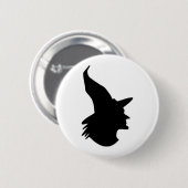 halloween heks ronde button 5,7 cm (Voorkant /achterkant)