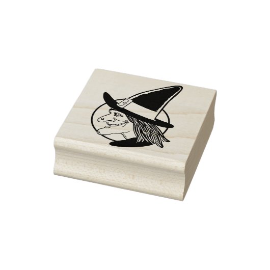  Halloween Heks Rubber Stamp Rubberstempel (Stempel)