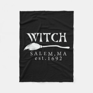 Halloween Heks Salem, Ma Gest.1692 Griezelige Vrou Fleece Deken