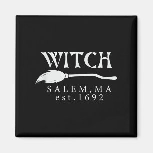 Halloween Heks Salem, Ma Gest.1692 Griezelige Vrou Magneet