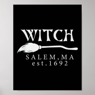 Halloween Heks Salem, Ma Gest.1692 Griezelige Vrou Poster