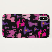 Halloween heks scary Black cat paars decoratief Case-Mate iPhone Case (Achterkant (horizontaal))