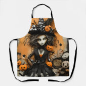 Halloween heks schort (Voorkant)