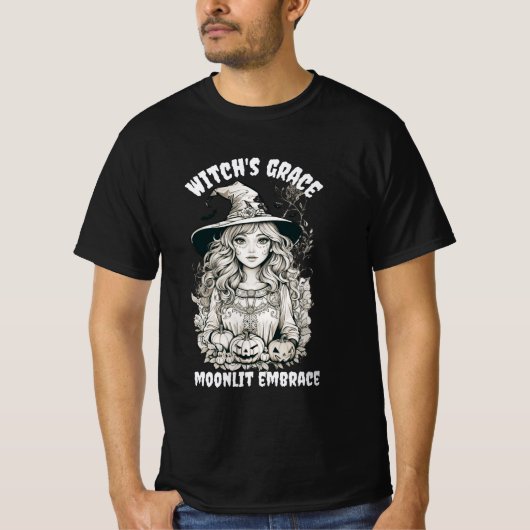 Halloween heks Shirt | Unisex Herfst Shirten (Voorkant)