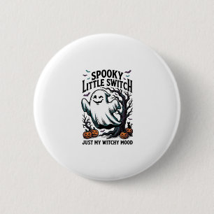 Halloween Heks Shirt Vintage Geest Humor Ontwerp_1 Ronde Button 5,7 Cm