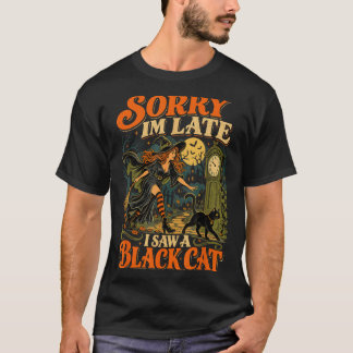 Halloween heks sorry dat ik een kat grappige hallo t-shirt