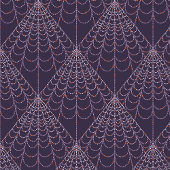 Halloween Heks Spin Web Patroon Cadeaupapier