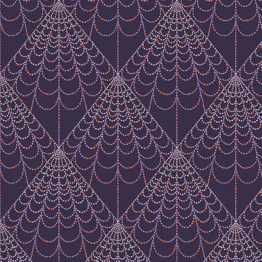 Halloween Heks Spin Web Patroon Cadeaupapier