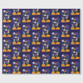Halloween Heks Sugar Skull Cadeaupapier (Vlak)
