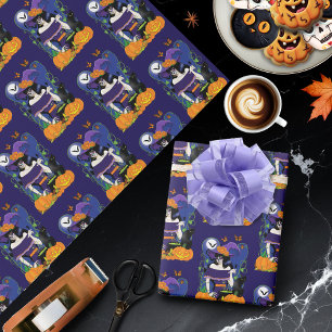 Halloween Heks Sugar Skull Cadeaupapier