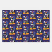 Halloween Heks Sugar Skull Inpakpapier Vel (Voorkant 2)
