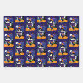 Halloween Heks Sugar Skull Inpakpapier Vel (Voorkant)