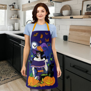 Halloween Heks Sugar Skull Schort