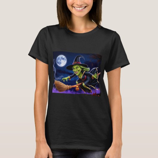 Halloween/heks T-shirt (Voorkant)