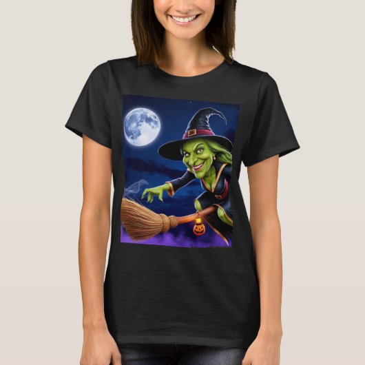 Halloween/heks T-shirt (Voorkant)
