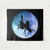 Halloween Heks Tapijt Wandkleed (Voorkant (horizontaal))