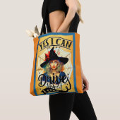 Halloween heks thema Canvas tas (Dichtbij)
