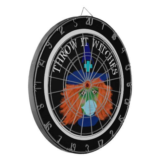 Halloween Heks Theme Party Game Dartbord (Voorkant Links)