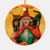  Halloween heks toevoegen spell bericht ornament (Voorkant)