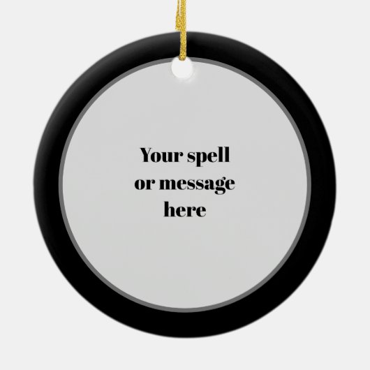  Halloween heks toevoegen spell bericht ornament (Achterkant)