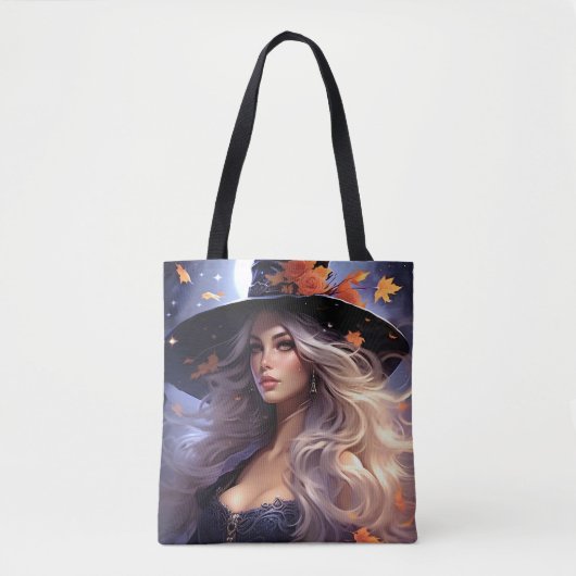 Halloween Heks Tote Bag (Voorkant)