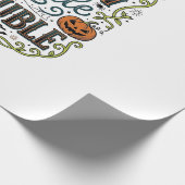 Halloween Heks Typografie Brouw Een Beetje Problem Cadeaupapier (Hoek)