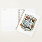 Halloween Heks Typografie Brouw Een Beetje Problem Planner (Display)