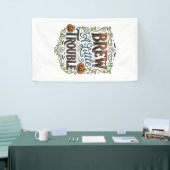 Halloween Heks Typografie Brouw Een Beetje Problem Spandoek (Beurs)