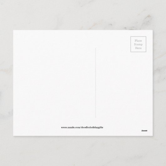 Halloween heks uil vakantie briefkaart (Achterkant)